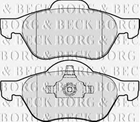 BBP2015 Borg&beck pastillas de freno delanteras