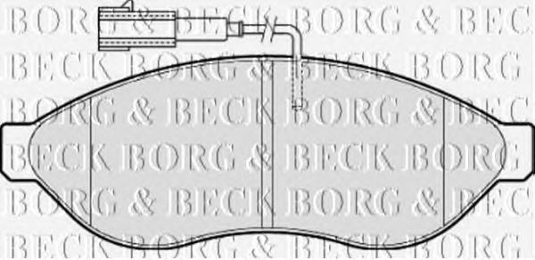 BBP2001 Borg&beck pastillas de freno delanteras