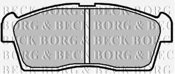 BBP2009 Borg&beck pastillas de freno traseras