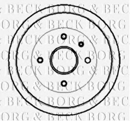 BBR7005 Borg&beck freno de tambor trasero