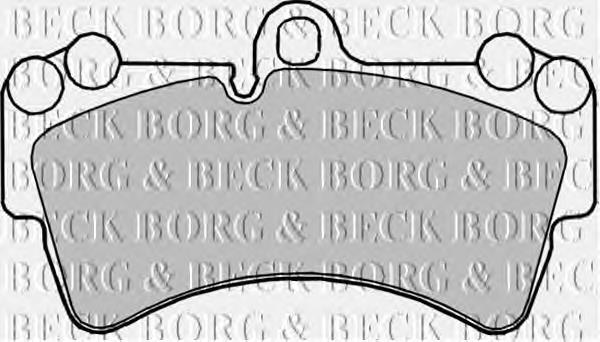 BBP2236 Borg&beck pastillas de freno delanteras