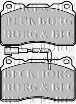 BBP1980 Borg&beck pastillas de freno delanteras