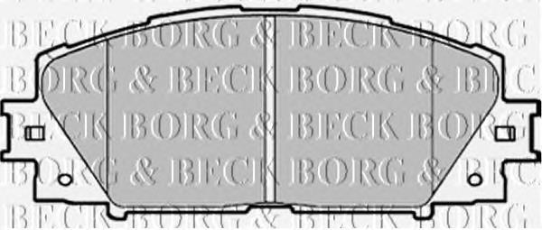 BBP1987 Borg&beck pastillas de freno delanteras