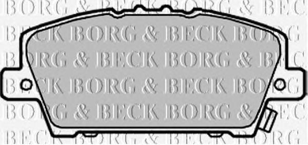 BBP1986 Borg&beck pastillas de freno delanteras