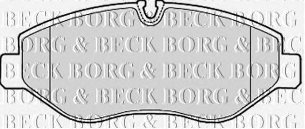 BBP1974 Borg&beck pastillas de freno delanteras
