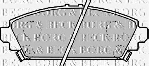 BBP1995 Borg&beck pastillas de freno delanteras