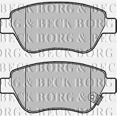 BBP2000 Borg&beck pastillas de freno delanteras