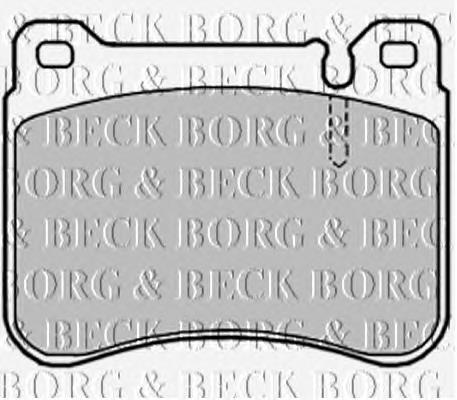 BBP1998 Borg&beck pastillas de freno delanteras