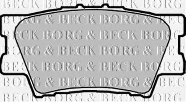 BBP1990 Borg&beck pastillas de freno traseras