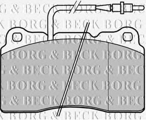 BBP1829 Borg&beck pastillas de freno delanteras