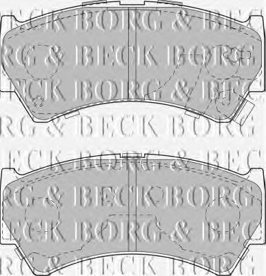 BBP1827 Borg&beck pastillas de freno delanteras