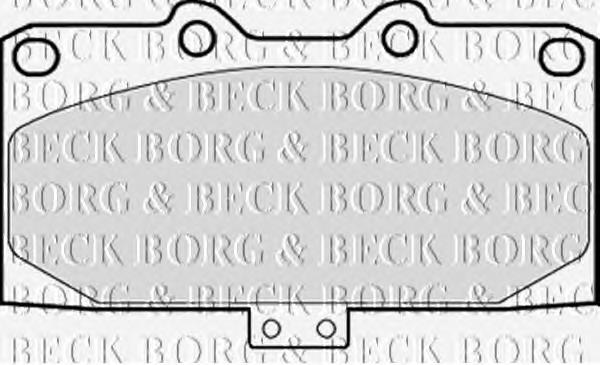 BBP1832 Borg&beck pastillas de freno delanteras