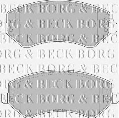 BBP1830 Borg&beck pastillas de freno delanteras