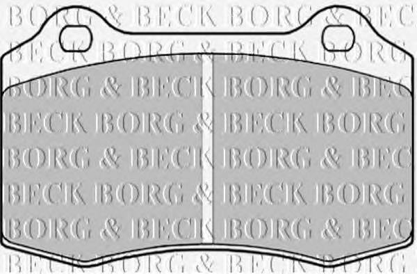 BBP1823 Borg&beck pastillas de freno delanteras