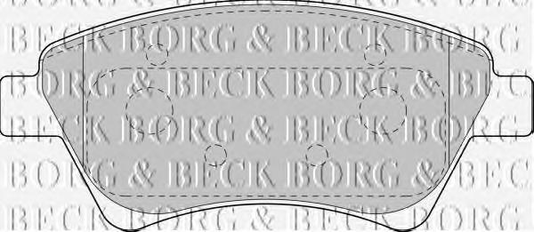 BBP1821 Borg&beck pastillas de freno delanteras