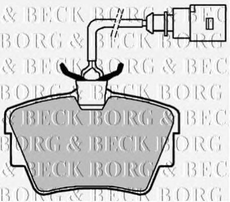 BBP1822 Borg&beck pastillas de freno traseras