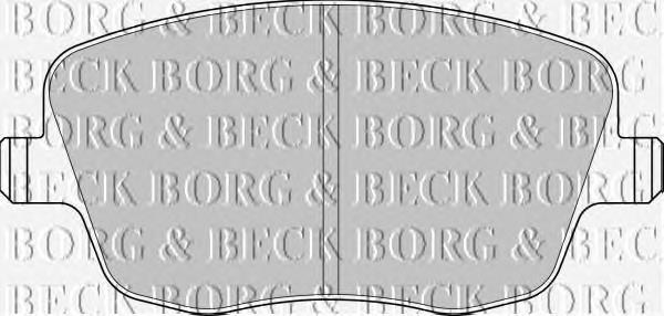 BBP1825 Borg&beck pastillas de freno delanteras