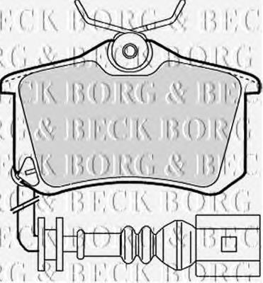 BBP1824 Borg&beck pastillas de freno traseras