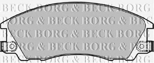 BBP1842 Borg&beck pastillas de freno delanteras