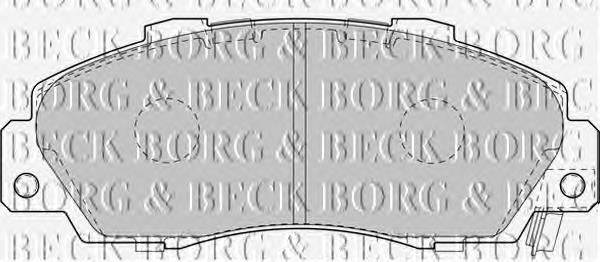 BBP1845 Borg&beck pastillas de freno delanteras