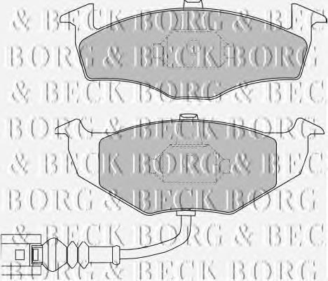 BBP1846 Borg&beck pastillas de freno delanteras