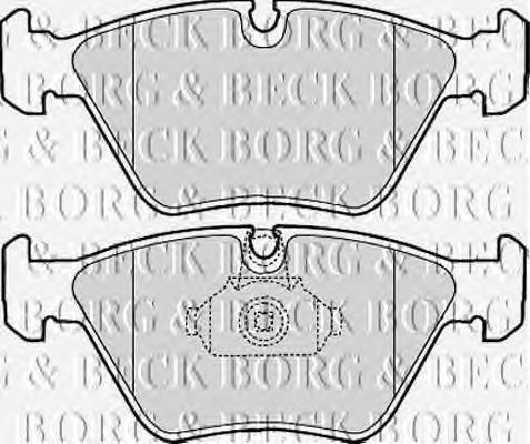 BBP1843 Borg&beck pastillas de freno delanteras