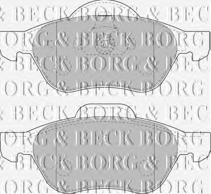 BBP1806 Borg&beck pastillas de freno delanteras