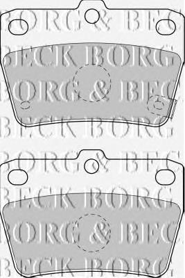 BBP1804 Borg&beck pastillas de freno traseras