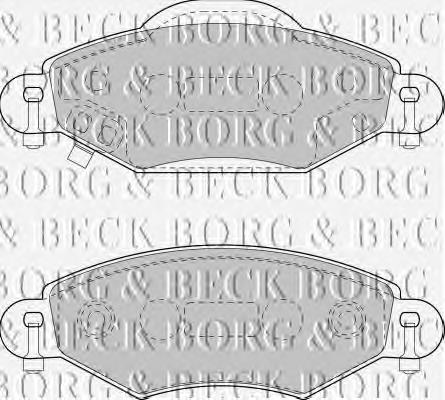 BBP1808 Borg&beck pastillas de freno delanteras