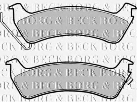 BBP1809 Borg&beck pastillas de freno traseras