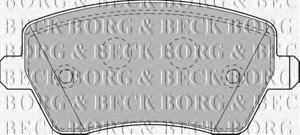 BBP1807 Borg&beck pastillas de freno delanteras