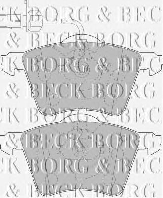 BBP1800 Borg&beck pastillas de freno delanteras