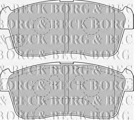 BBP1801 Borg&beck pastillas de freno delanteras