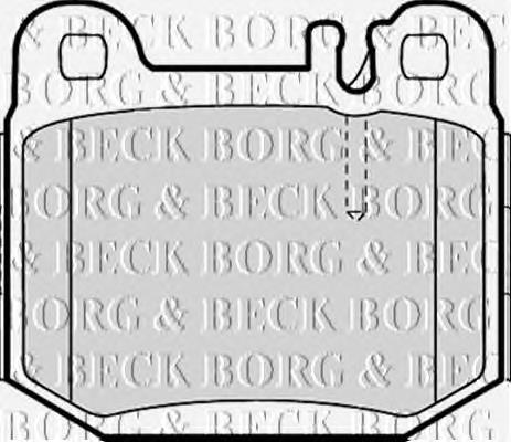 BBP1799 Borg&beck pastillas de freno traseras