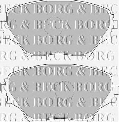 BBP1803 Borg&beck pastillas de freno delanteras