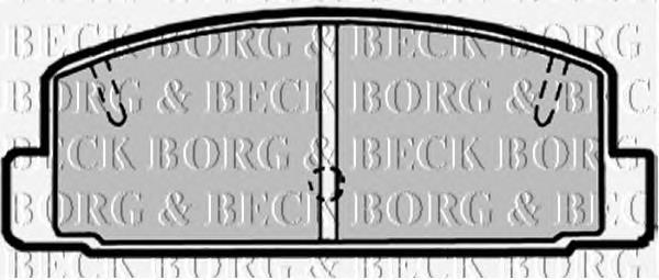 BBP1816 Borg&beck pastillas de freno traseras