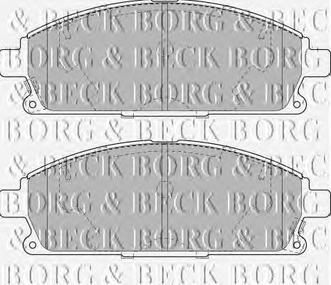 BBP1820 Borg&beck pastillas de freno delanteras