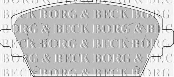 BBP1811 Borg&beck pastillas de freno delanteras