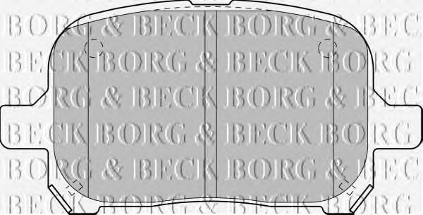 BBP1810 Borg&beck pastillas de freno delanteras