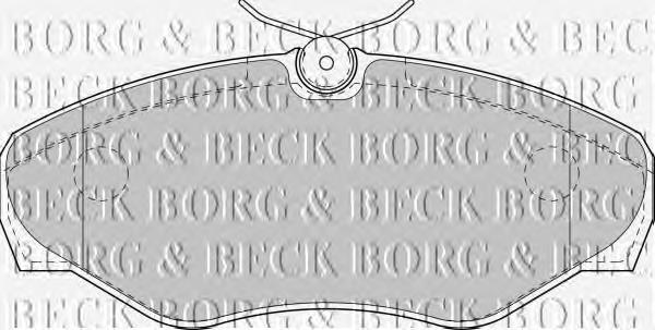 BBP1812 Borg&beck pastillas de freno delanteras