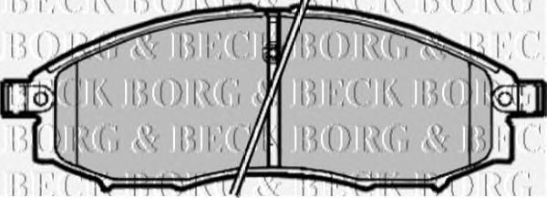 BBP1882 Borg&beck pastillas de freno delanteras