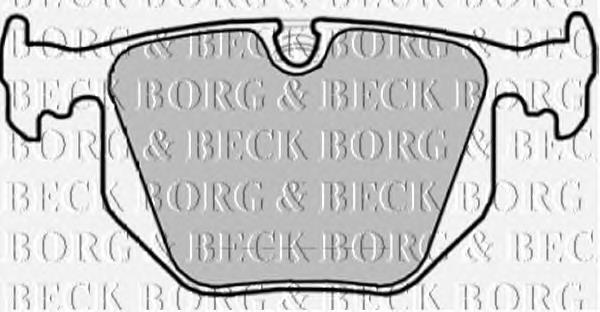BBP1872 Borg&beck pastillas de freno traseras