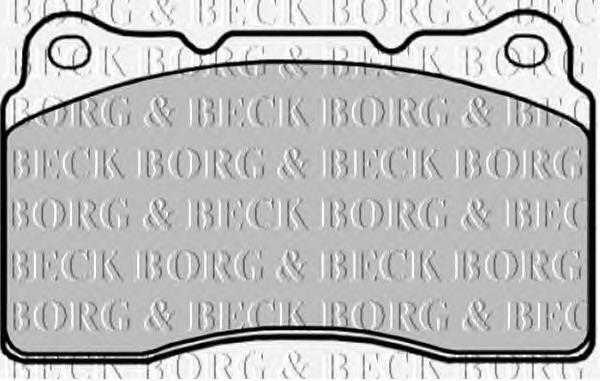 BBP1873 Borg&beck pastillas de freno delanteras