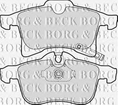 BBP1875 Borg&beck pastillas de freno delanteras