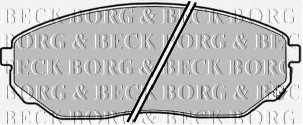 BBP1874 Borg&beck pastillas de freno delanteras