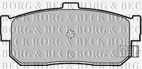 BBP1895 Borg&beck pastillas de freno traseras