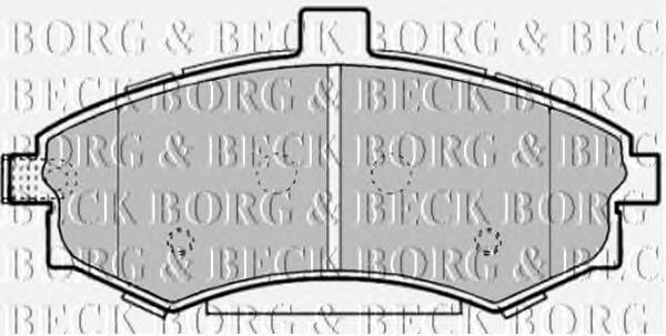 BBP1896 Borg&beck pastillas de freno delanteras