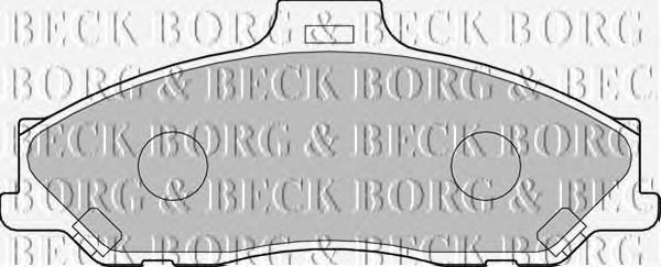 BBP1887 Borg&beck pastillas de freno delanteras