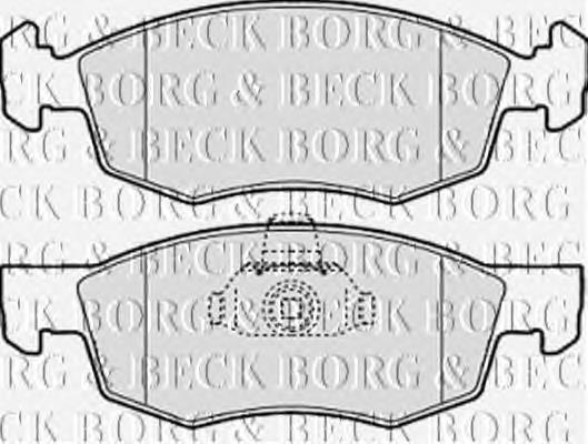 BBP1886 Borg&beck pastillas de freno delanteras