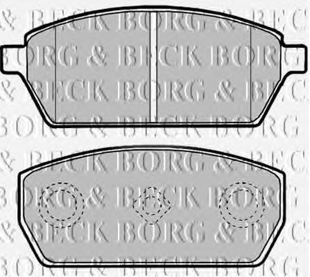 BBP1890 Borg&beck pastillas de freno delanteras